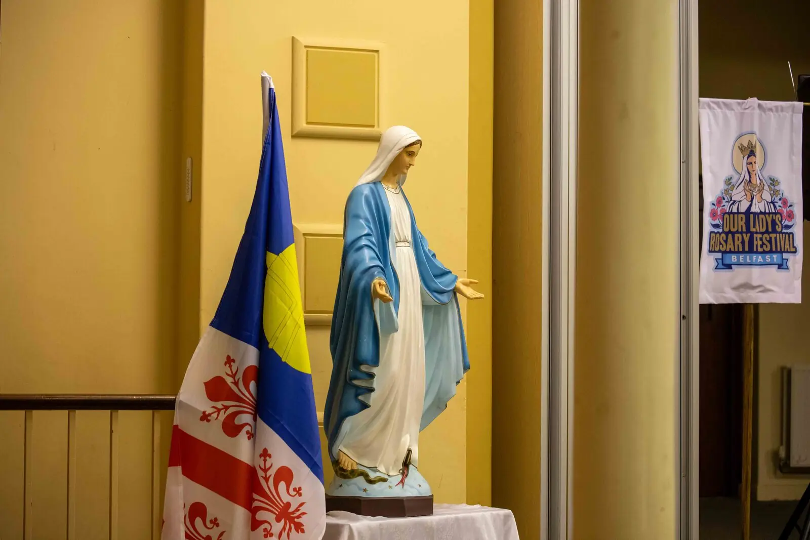 Our Lady with Legion flag